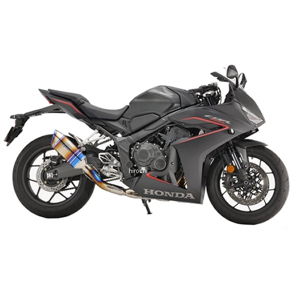 アールズギア r's gear フルエキゾースト GP SPEC シングル CBR650R、CB650R チタンドラッグブルー