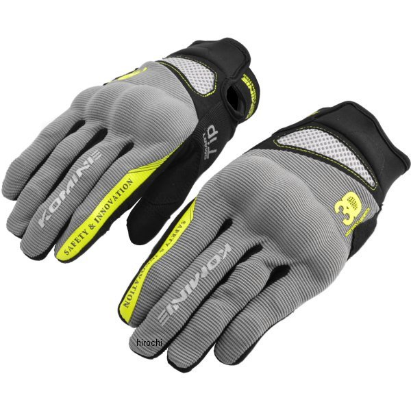春夏モデル 3Dプロテクトメッシュグローブ ガンメタル