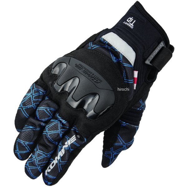 春夏モデル プロテクトメッシュグローブ クラッシュブルー/黒