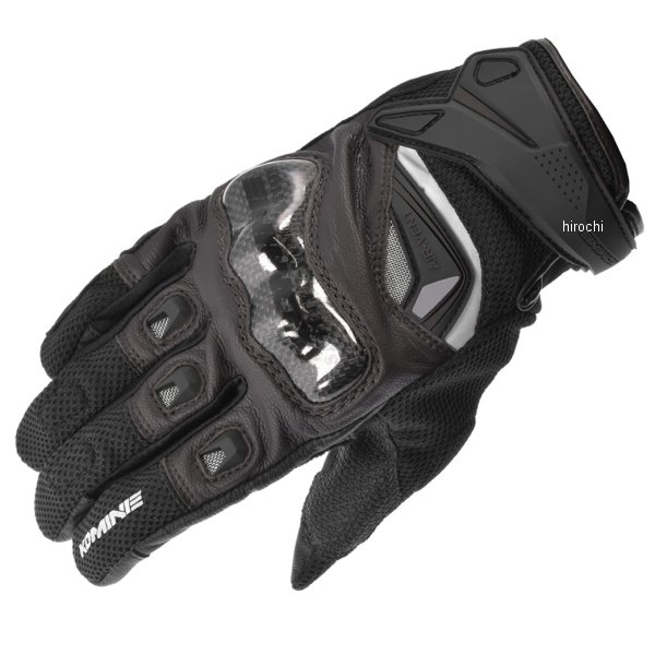 春夏モデル カーボンプロテクトレザーメッシュグローブ 茶