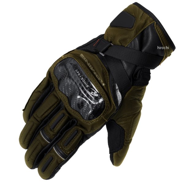 秋冬モデル プロテクトウインドプルーフレザーグローブHG オリーブ