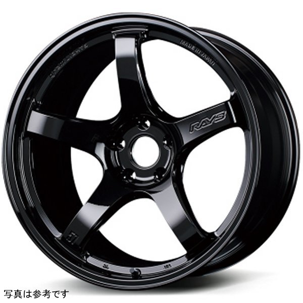 57CR 18x10.5 +12 5x114.3 グロスブラック Wheel