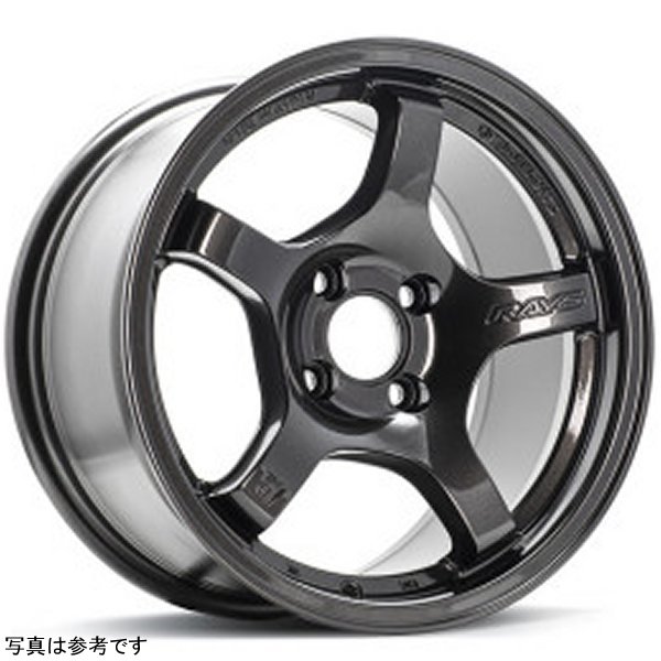 57CR 15x8.0 +28 4-100 Super Dark Gunmetal Wheel