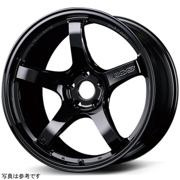 57CR 18x9.5 +38 5x114.3 グロスブラック Wheel