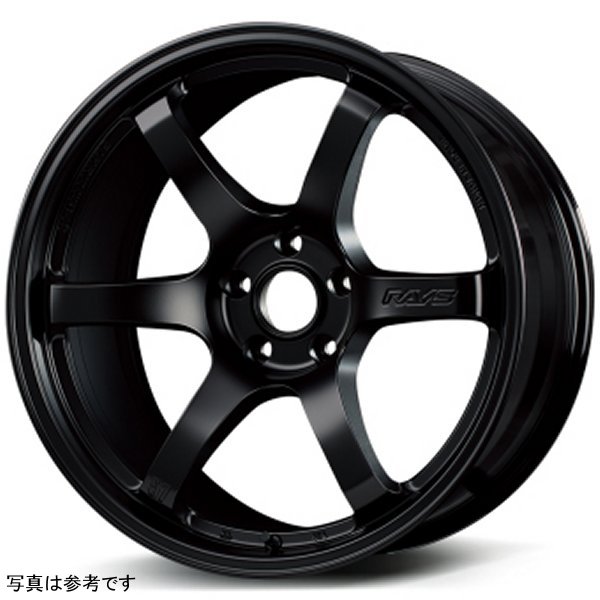 57DR 19x8.5 +35 5-114.3 Semi グロスブラック Wheel