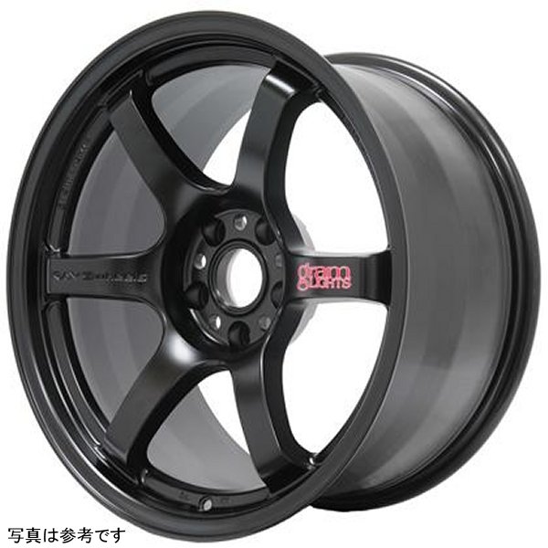 57DR 18x9.5 +38 5-100 Semi グロスブラック Wheel