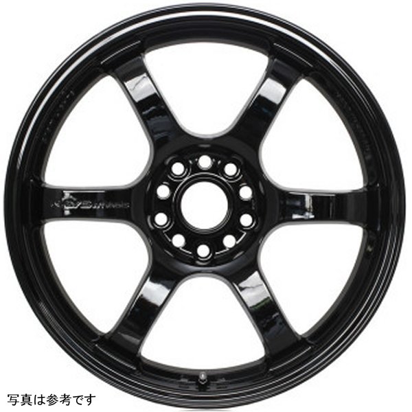 57DR 18x9.5 +38 5-114.3 Glossy ブラック Wheel