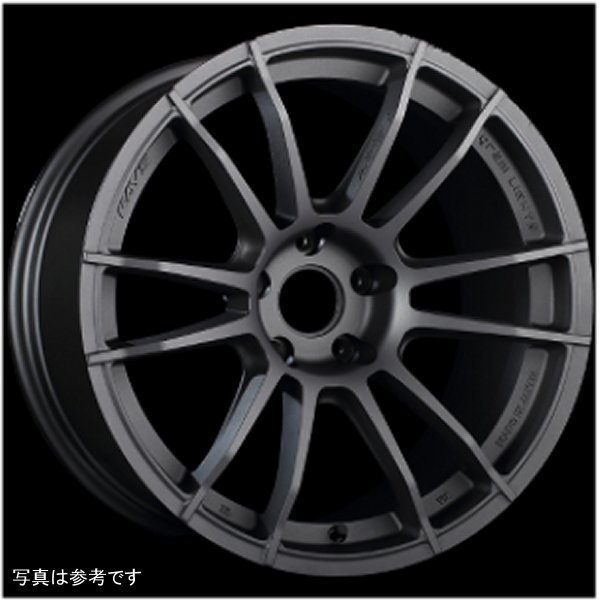 57XR 18x9.5 +38 5-100 Matte Graphite Wheel