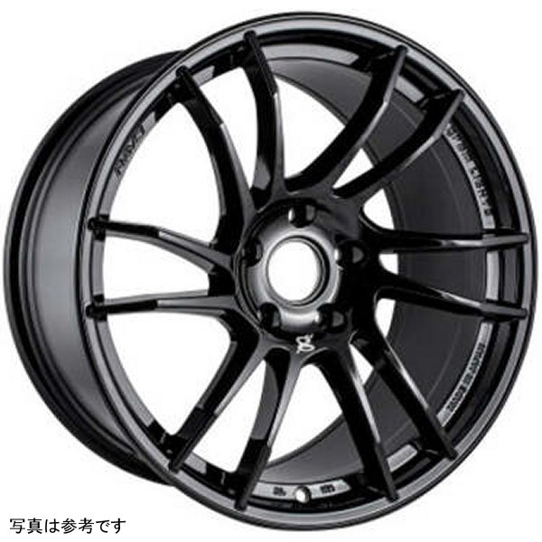 57XR 18x9.5 +38 5-114.3 Glossy ブラック Wheel (Minimum Order Qty 20)