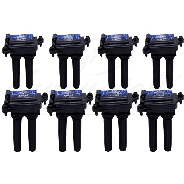 05-17 Dodge 5.7L/6.1L/6.4L Xtreme Coil On Plug Wire Conn Kit w/Coil Pack - Blk (Set of 8)