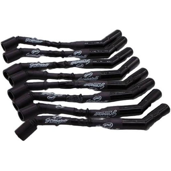 99-22 GM Truck/SUV V-8 (Excl 8.1L) Hi-Perf 9in Wire Conn Kit w/ブラック Sleeve/Ceramic Boots