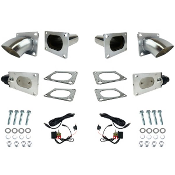3.0in Oval ステンレススチール Electronic Dual Exhaust Cutout