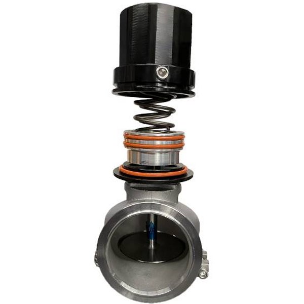 50mm 14PSI Piston Actuated ウエストゲート ブラックアルマイト