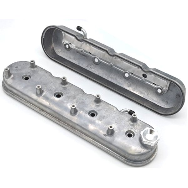 96-22 GM LS Tall Valve Cover w/Integral Angled Coil Mounts - Cast Finish