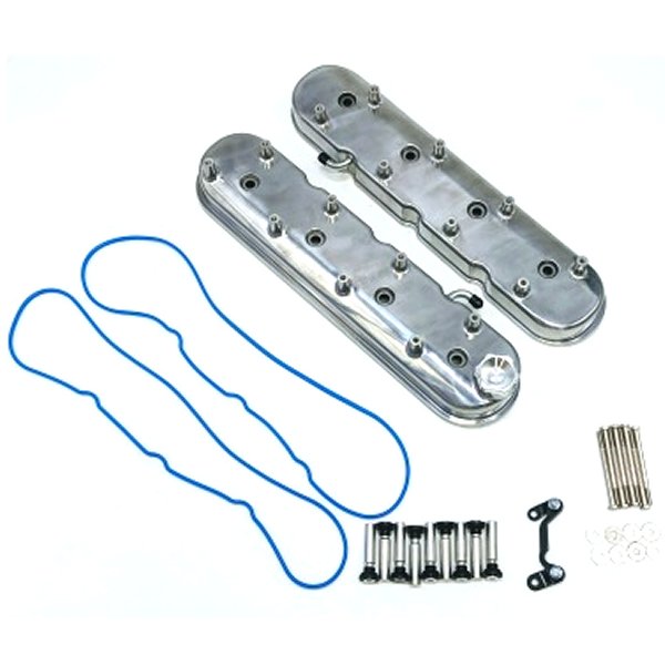96-22 GM LS Tall Valve Cover w/Integral Angled Coil Mounts - Polished (Pair)