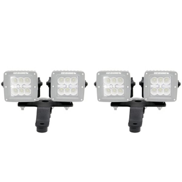 18年-20年 Jeep ラングラー JL/JLU/Gladiator JT Light Mount - Two 3in Cubes