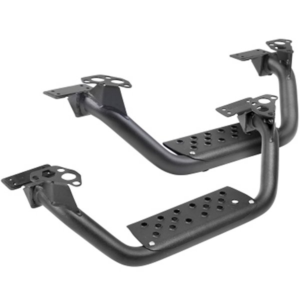 Dominator Extreme D6 SideSteps - Tex Blk - 4in Drop Down Steps (Pair)