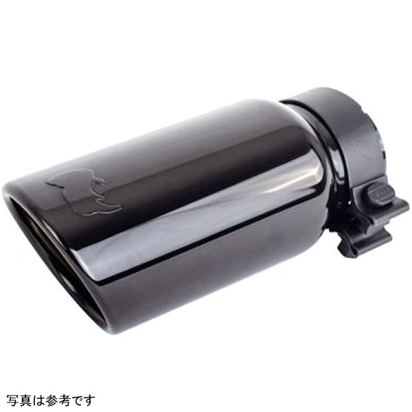 Exhaust Tip ブラック クローム - ID 2 3/4in x L 10in x OD 4in