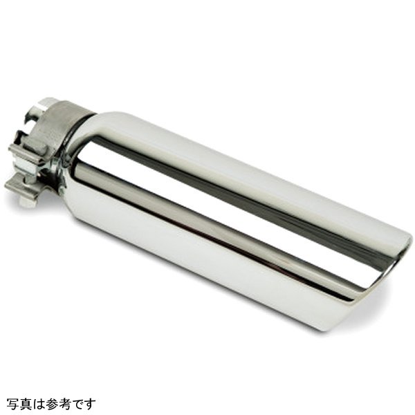 Exhaust Tip - クローム - ID 4in x L 10in x OD 5in