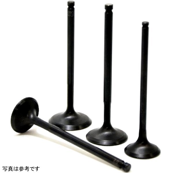 P-D ホンダ Bシリーズ Vtec B16A/B17A/B18C クローム Polished Exhaust Valve - 29mm Head (+1mm) - SET 8