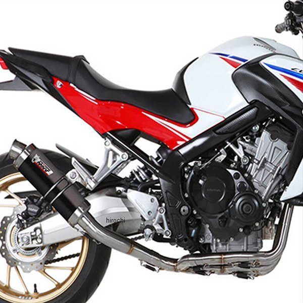 フルエキゾーストマフラー 触媒なし GP 14年-18年 CB650F ブラックステンレス