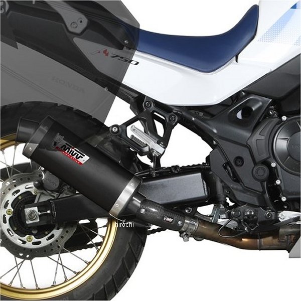 スリップオンマフラー OVAL 23年 XL750Transalp ステンブラック/ステン