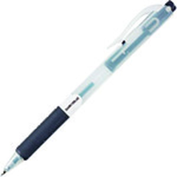 H012JBK10P 196-4566 ボールペン＜ノック式＞ 黒10本  (192345)