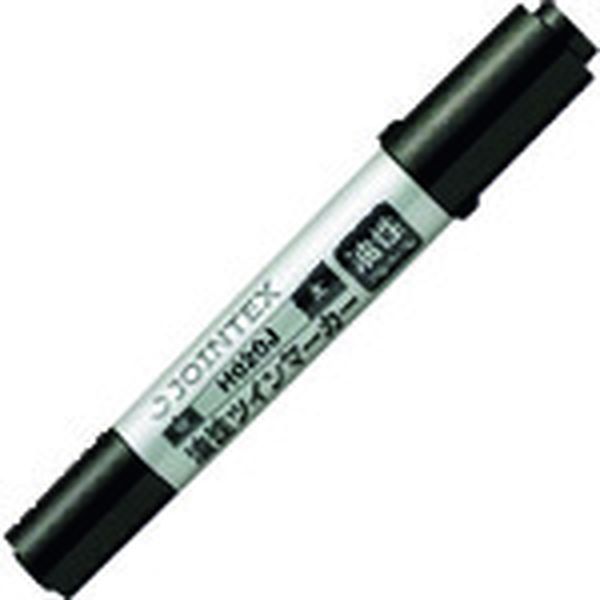 H020JBK  321958)油性ツインマーカー太 黒1本