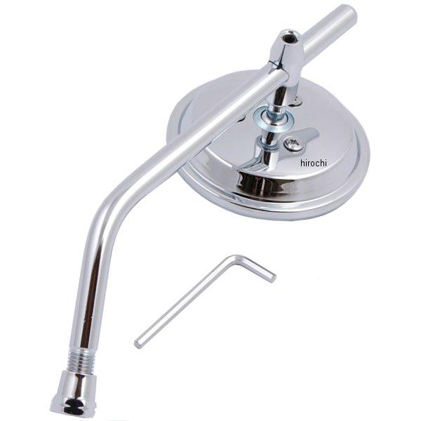 ラウンド ミニミラー クリアレンズ 逆ネジ 左右共用