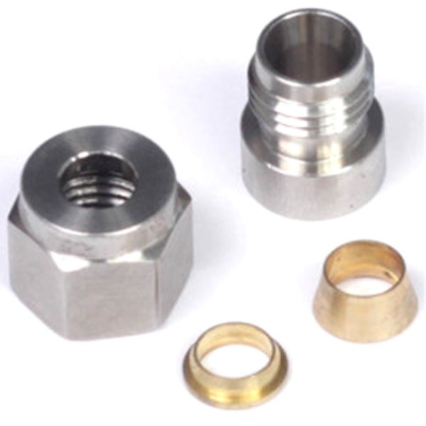 1/4in Stainless Steel Weld-On Kit (Incl Nut & Ferrule)