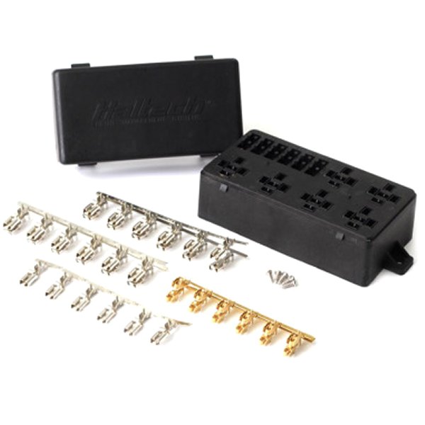 6 Circuit  Fuse Box w/Lid/Pins