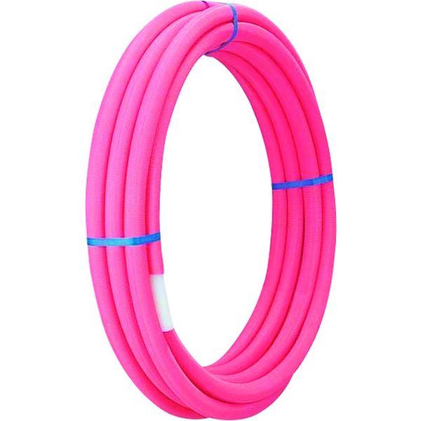 被覆架橋パイプ13 ピンク10m10mm厚