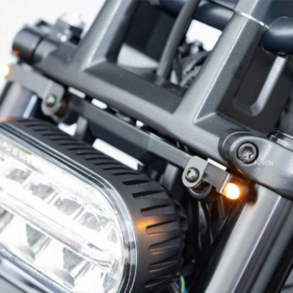 ナノLEDランプ用フロントウインカーステー 22年以降 ハーレー スポーツスターS、ナイトスター
