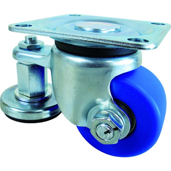 アジャスター付キャスター 自在車 65径 MCナイロン車輪