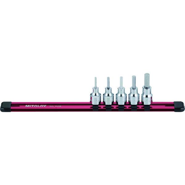 3/8 ヘックスソケット ホルダーセット 5コマ6点