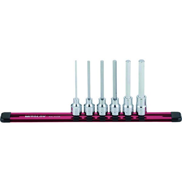 342-0377  3/8 ヘックスソケット ロング ホルダーセット 6コマ7点