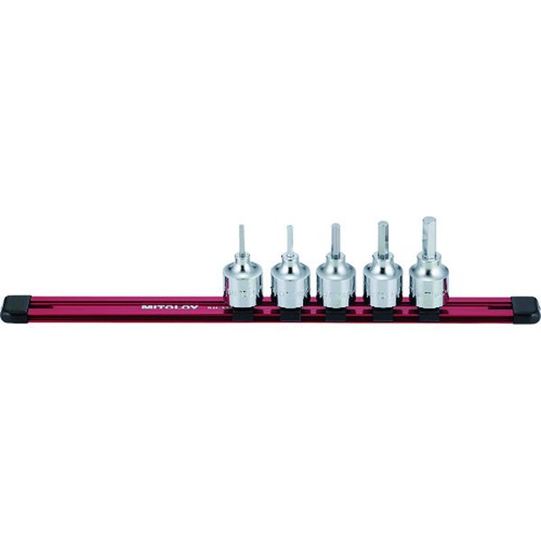 342-1868  1/2 ヘックスソケット ホルダーセット 5コマ6点