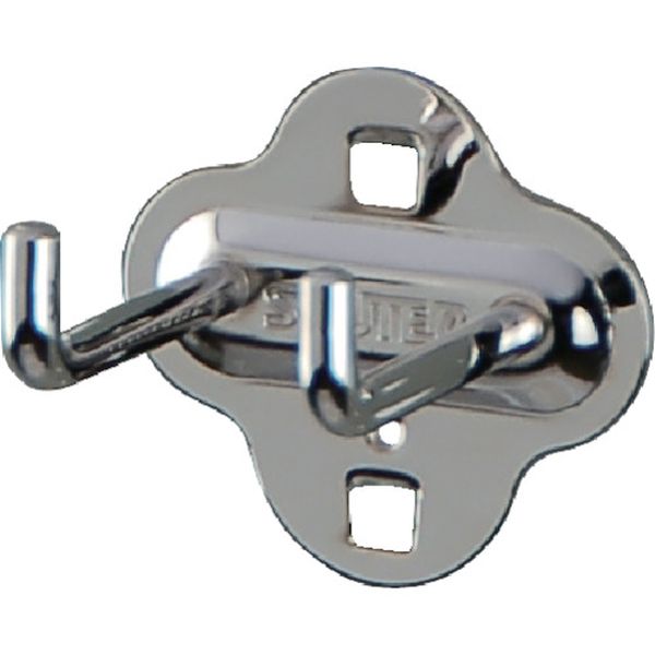 パンチングパネル用L字フックダブル 50mm(10個入り)