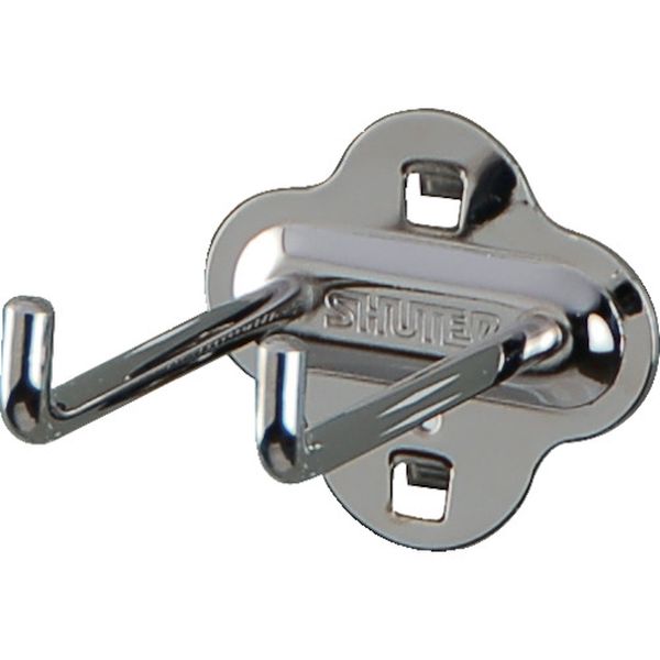 パンチングパネル用L字フックダブル 80mm(10個入り)