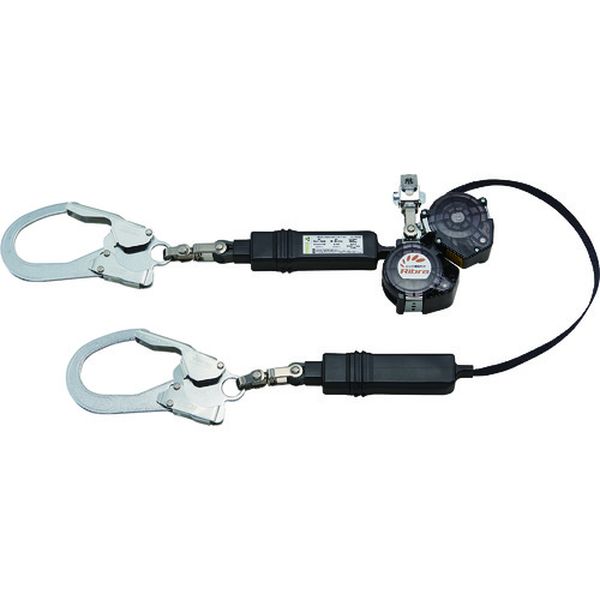 リブラ ロック装置付巻取器 タイプ1ランヤード ダブル (墜落制止用器具)