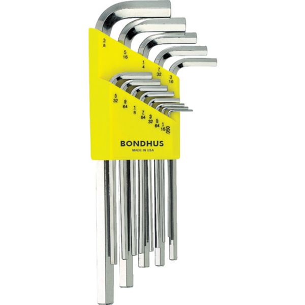 六角L-レンチ ロング インチ セット13本組(0.050-3/8)