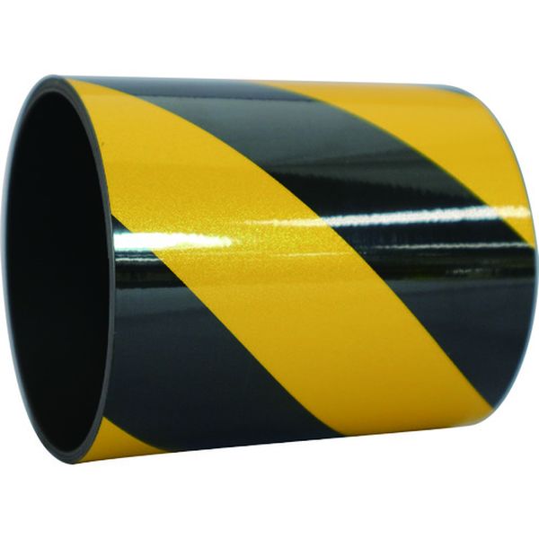 反射マグネットシート 100mmX1M イエローブラック
