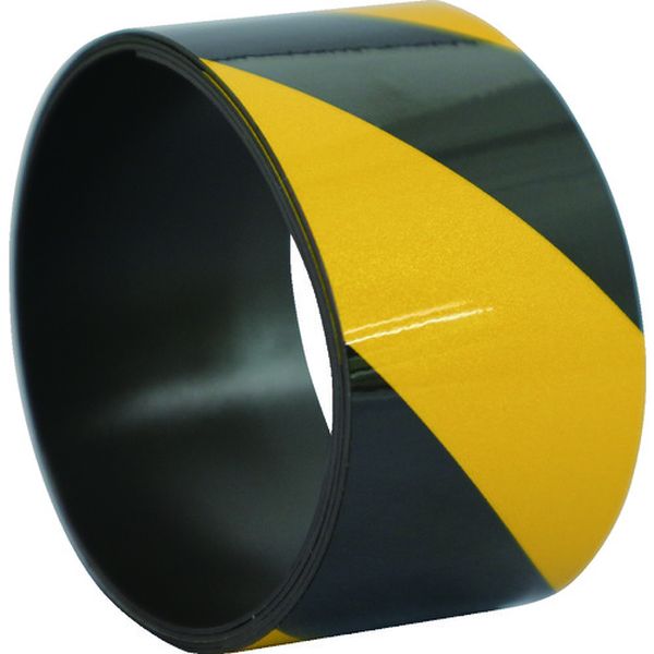 反射マグネットシート 50mmX1M イエローブラック