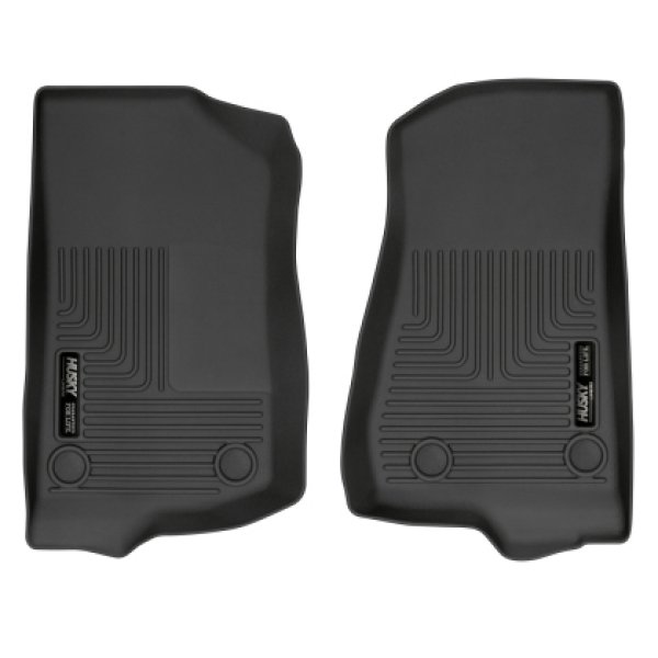 19-24 Jeep Wrangler JL/JLU WeatherBeater Front Row Black Floor Liners