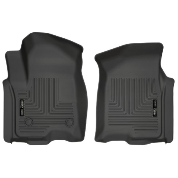 2019 Chevrolet Silverado 1500 Crew Cab WeatherBeater Black Front Floor Liners