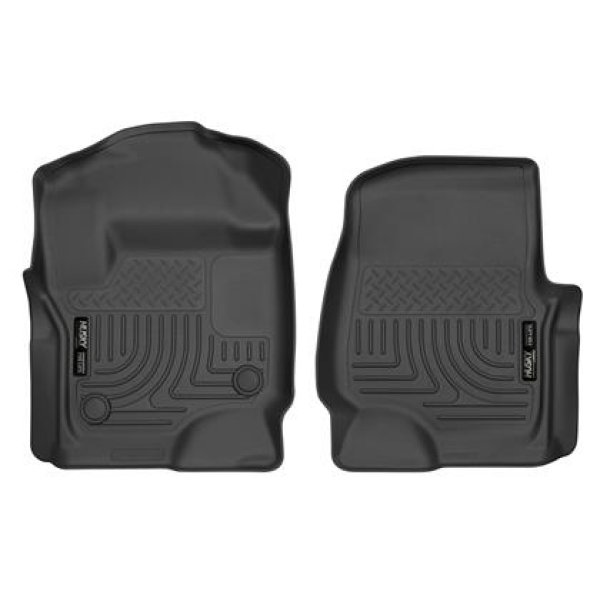 2017 Ford Super Duty (Crew Cab / Super Cab) WeatherBeater Black Front Floor Liners