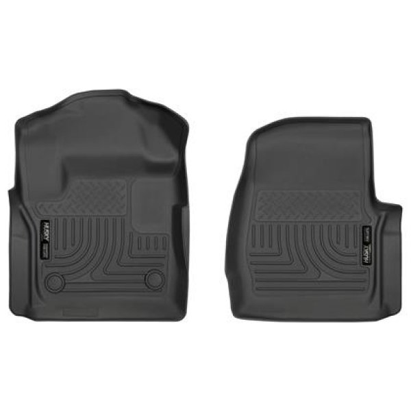 17 Ford F-250 F-350 Super Duty Standard Cab WeatherBeater Black Front Floor Liners
