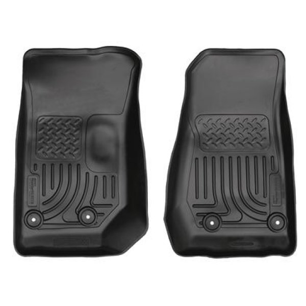 14 Jeep Wrangler 2/4 Door Weatherbeater Black Front Floor Liners