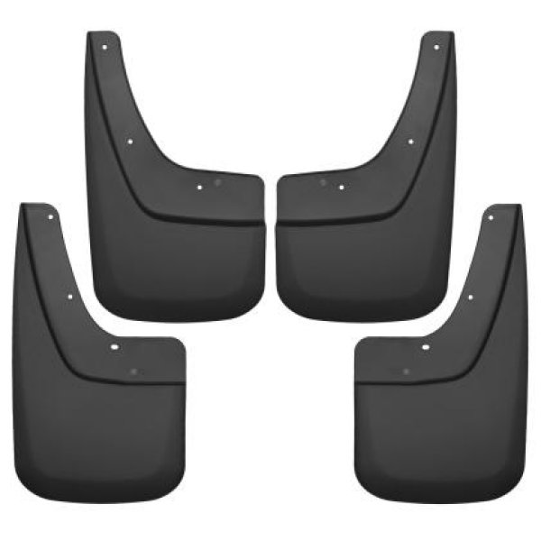 14-17 GMC Sierra 1500 / 15-16 Sierra 2500 HD Front and Rear Mud Guards - Black