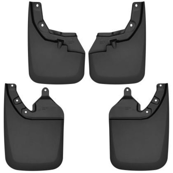 16-22 Toyota Tacoma w/ OE Fender Flares Front and Rear Mud Guards - Black